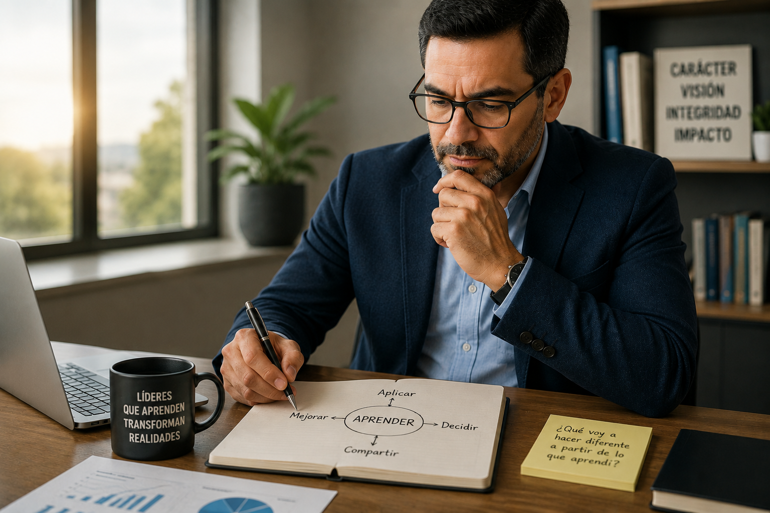 Cómo el líder aplica lo que aprende